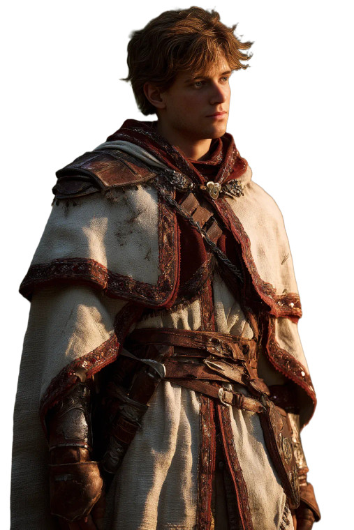 Medieval Lord Portrait V2 Vinyl Car Decal Sticker – Waterproof & UV-Resistant 8"