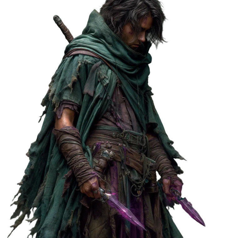 Elven Rogue Vinyl Car Decal Sticker – Waterproof & UV-Resistant 8"