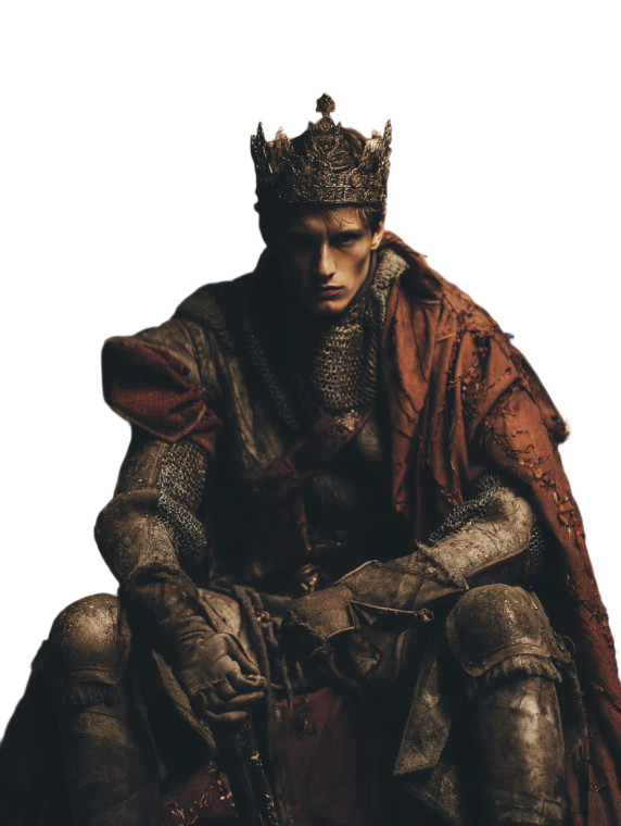 Fearless King Vinyl Car Decal Sticker – Waterproof & UV-Resistant 8"