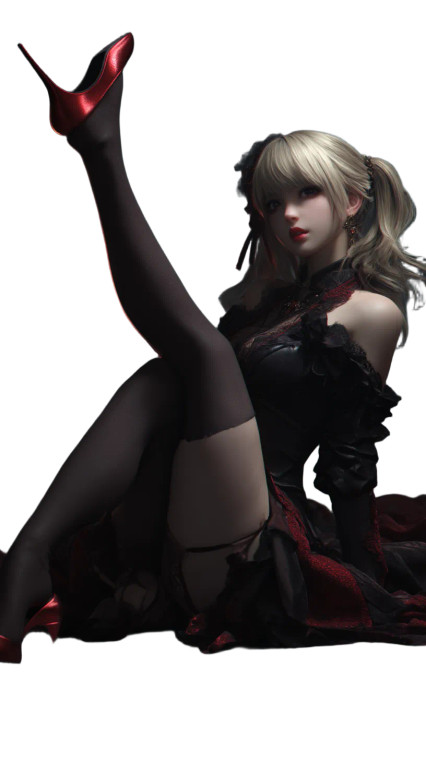 Marie Rose Gothic Vinyl Car Decal Sticker – Waterproof & UV-Resistant 8"