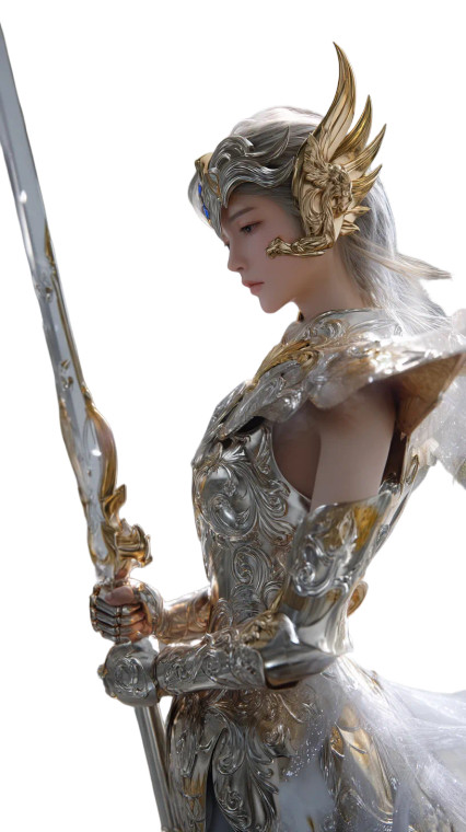 Golden Pisces Saint Vinyl Car Decal Sticker – Waterproof & UV-Resistant 8"