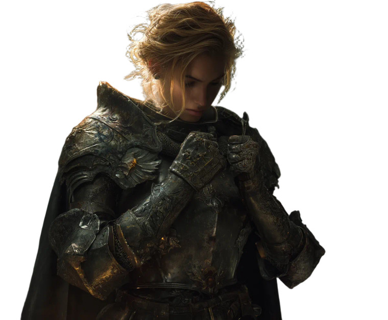 Blonde Knight V2 Vinyl Car Decal Sticker – Waterproof & UV-Resistant 8"