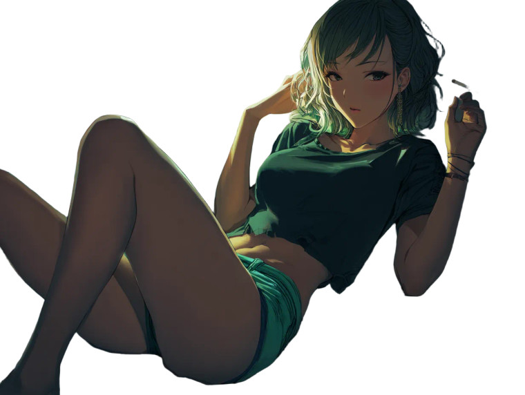 Twilight Anime Girl Vinyl Car Decal Sticker – Waterproof & UV-Resistant 8"