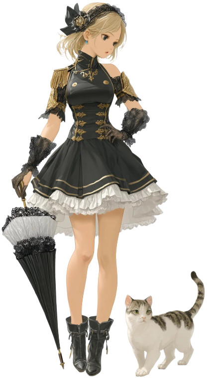 Gothic Victorian Girl V2 Vinyl Car Decal Sticker – Waterproof & UV-Resistant 8"