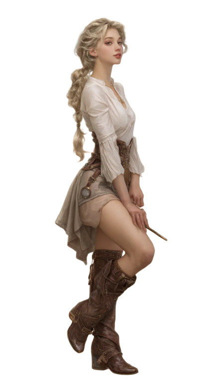 Steampunk Elegance Vinyl Car Decal Sticker – Waterproof & UV-Resistant 8"