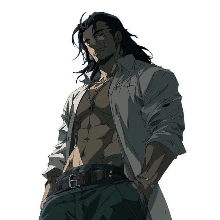 Confident Muscular Man V2 Vinyl Car Decal Sticker – Waterproof & UV-Resistant 8"