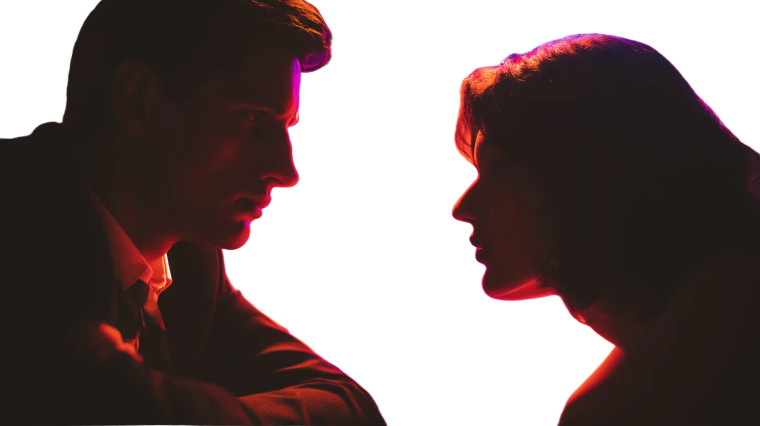 Romantic Noir Encounter Vinyl Car Decal Sticker – Waterproof & UV-Resistant 8"