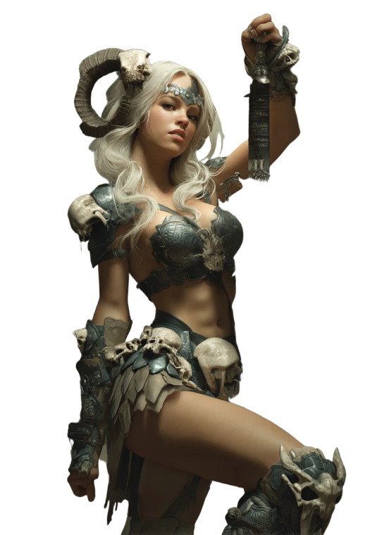 Fantasy Warrior Woman V10 Vinyl Car Decal Sticker – Waterproof & UV-Resistant 8"