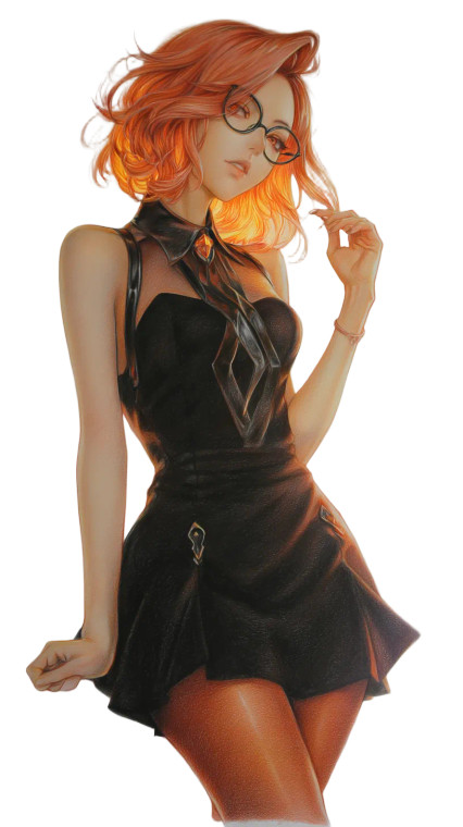 Amber Crystal Hair Vinyl Car Decal Sticker – Waterproof & UV-Resistant 8"