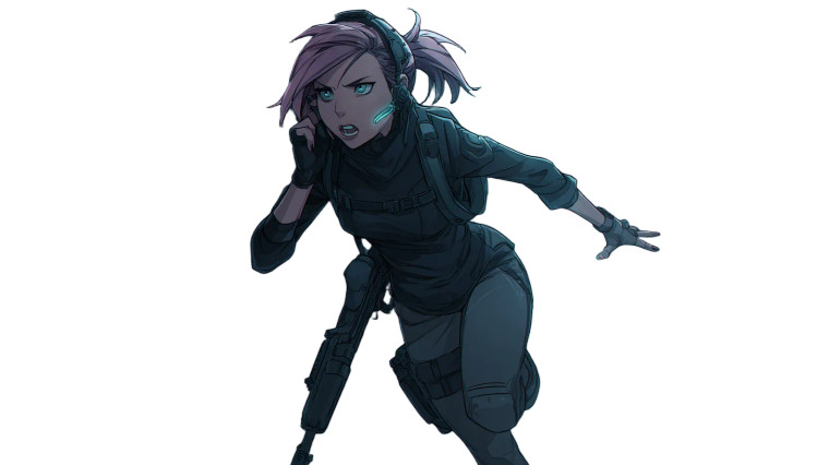 Cyberpunk Fugitive Vinyl Car Decal Sticker – Waterproof & UV-Resistant 8"