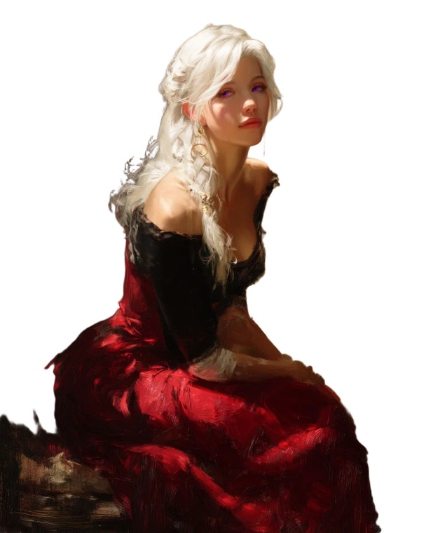 Romantic Princess Portrait Vinyl Car Decal Sticker – Waterproof & UV-Resistant 8"