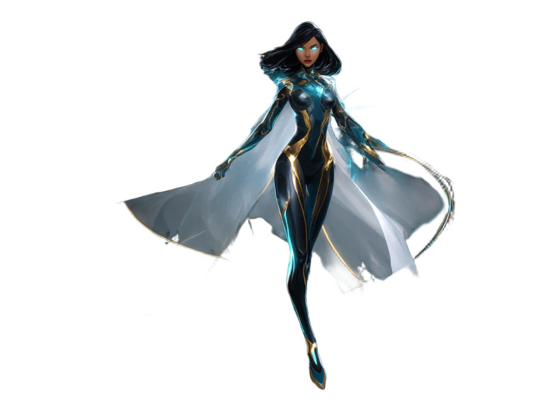 Korean Superheroine Vinyl Car Decal Sticker – Waterproof & UV-Resistant 8"