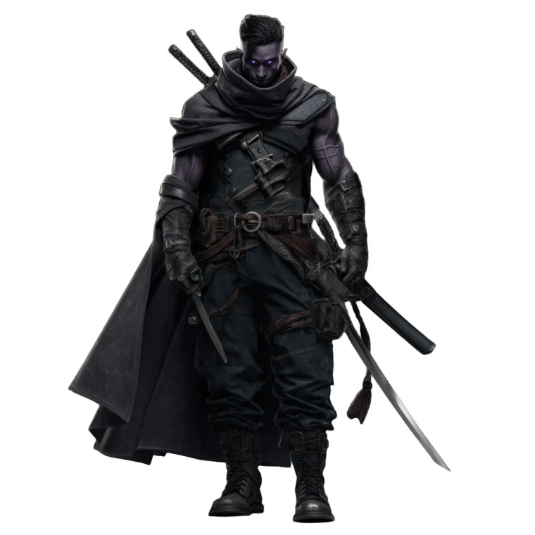 Drow Vigilante V2 Vinyl Car Decal Sticker – Waterproof & UV-Resistant 8"