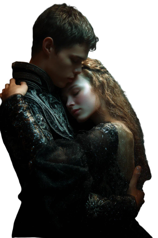 Stardust Embrace Vinyl Car Decal Sticker – Waterproof & UV-Resistant 8"