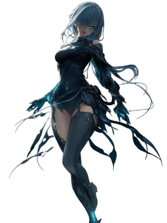 Dark Fantasy Anime Vinyl Car Decal Sticker – Waterproof & UV-Resistant 8"