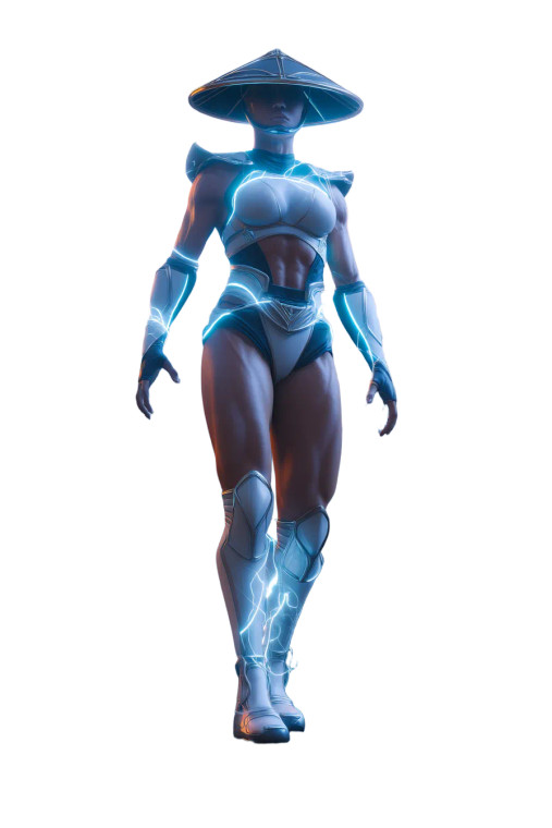 Thunder Goddess Vinyl Car Decal Sticker – Waterproof & UV-Resistant 8"