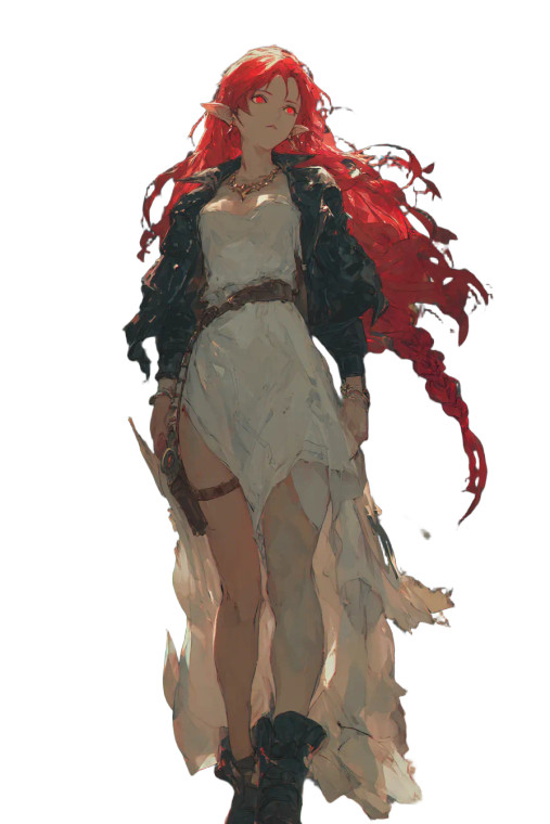 Zena The Vampiress V2 Vinyl Car Decal Sticker – Waterproof & UV-Resistant 8"