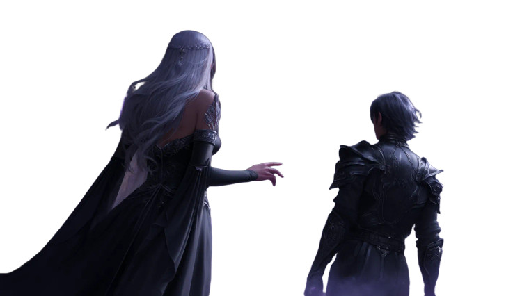 Fantasy Farewell Scene Vinyl Car Decal Sticker – Waterproof & UV-Resistant 8"