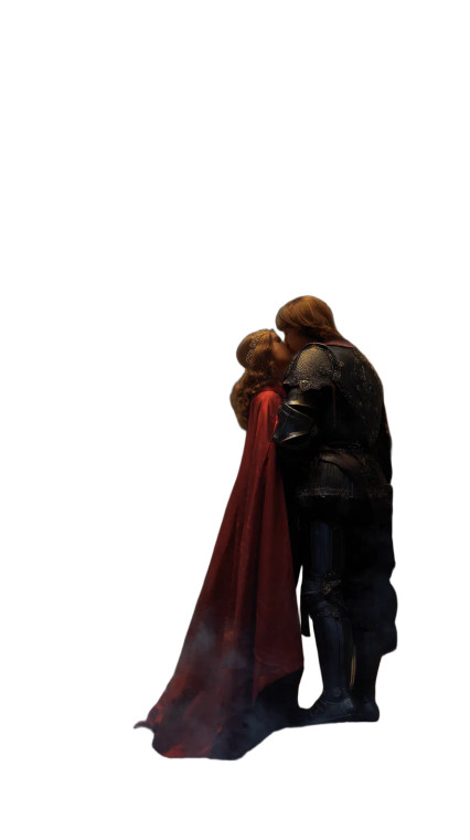 Gothic Romance Kiss V2 Vinyl Car Decal Sticker – Waterproof & UV-Resistant 8"