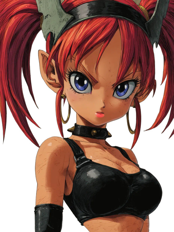 Stunning Demon Girl Vinyl Car Decal Sticker – Waterproof & UV-Resistant 8"