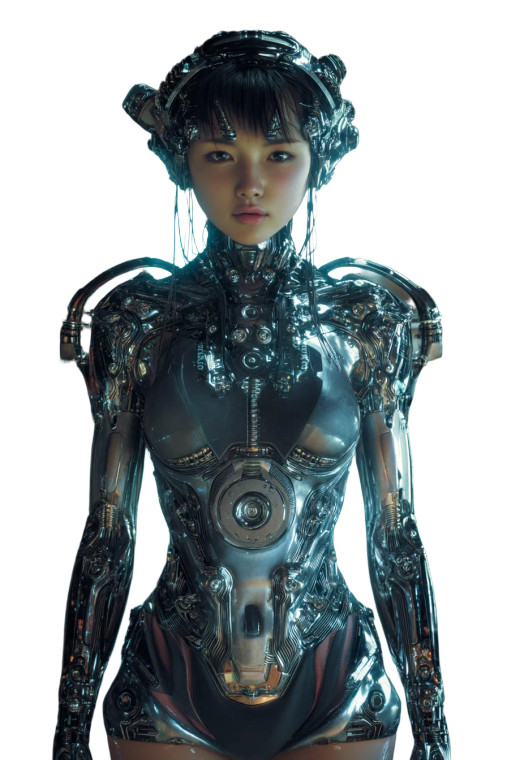 Sci-Fi Love Goddess Vinyl Car Decal Sticker – Waterproof & UV-Resistant 8"