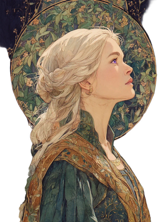 Helaena The Dreamer Vinyl Car Decal Sticker – Waterproof & UV-Resistant 8"