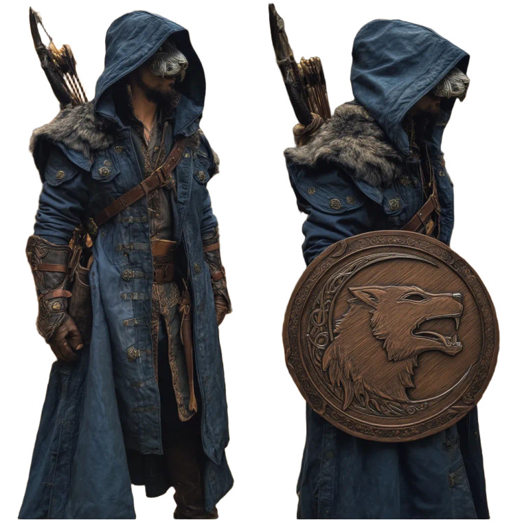 Mysterious Wood Elf Vinyl Car Decal Sticker – Waterproof & UV-Resistant 8"