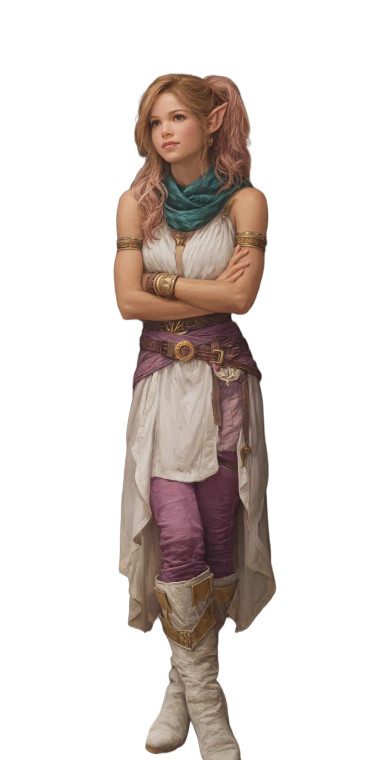 Elf Witch Character Vinyl Car Decal Sticker – Waterproof & UV-Resistant 8"