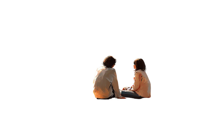 Ghibli Couple Scene Vinyl Car Decal Sticker – Waterproof & UV-Resistant 8"