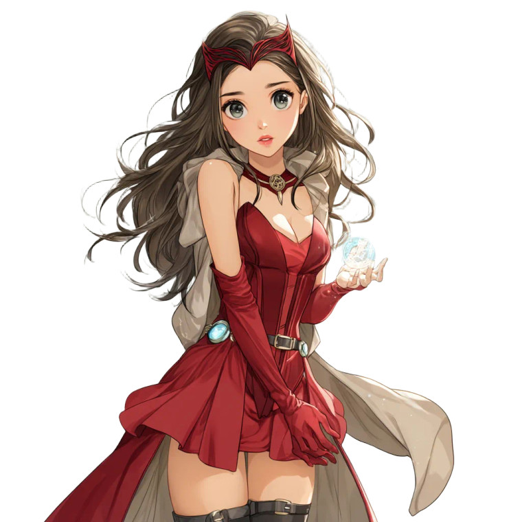 Scarlet Witch Vinyl Car Decal Sticker – Waterproof & UV-Resistant 8"