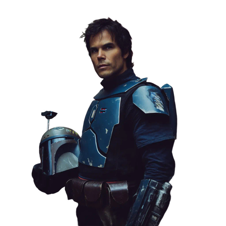 Mandalorian Damon Salvatore Vinyl Car Decal Sticker – Waterproof & UV-Resistant 8"