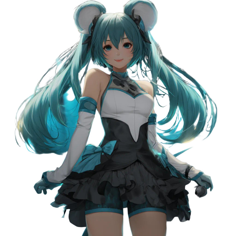 Hatsune Miku Coala Vinyl Car Decal Sticker – Waterproof & UV-Resistant 8"