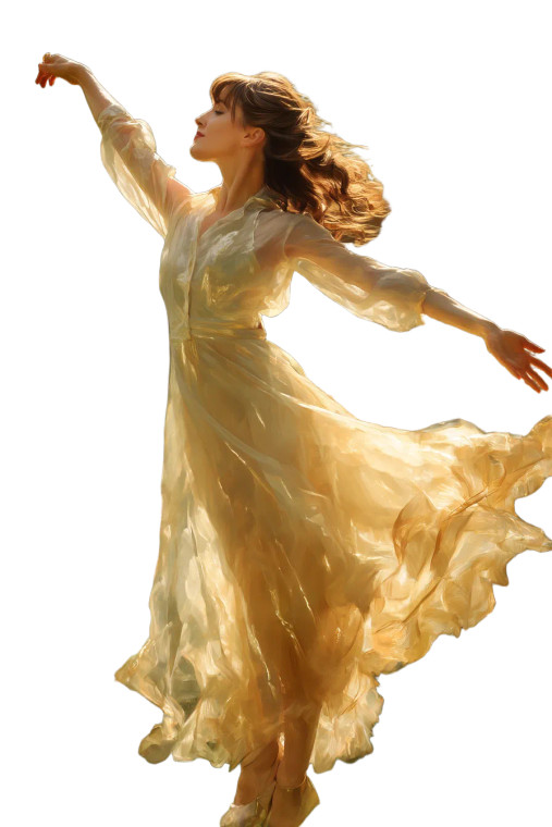 Graceful Dancing Woman Vinyl Car Decal Sticker – Waterproof & UV-Resistant 8"