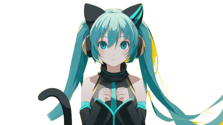 Hatsune Miku Vinyl Car Decal Sticker – Waterproof & UV-Resistant 8"