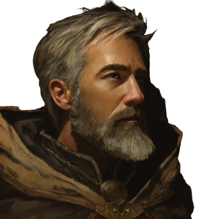 Aasimar Warlock Portrait Vinyl Car Decal Sticker – Waterproof & UV-Resistant 8"