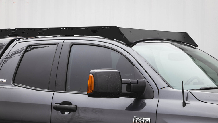 Ultimate Sherpa Roof Rack | The Little Bear for 2007-2021 Toyota Tundra | Black Aluminum with 7 Crossbars & Mounting Hardware