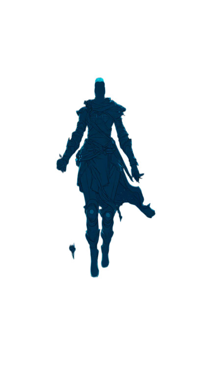 Galactic Warrior Silhouette Vinyl Car Decal Sticker – Waterproof & UV-Resistant 8"