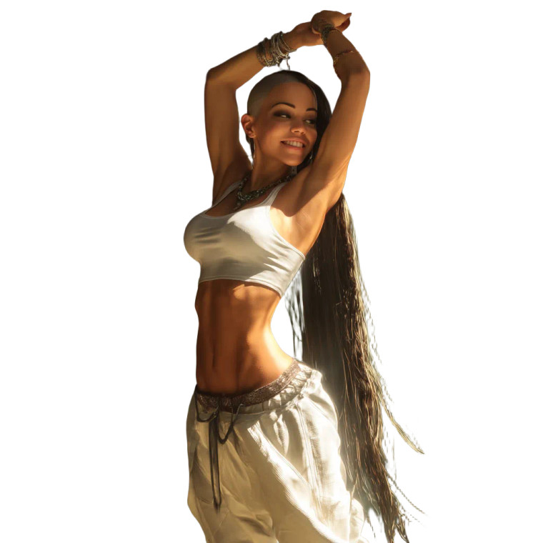 Dominican Belly Dancer Vinyl Car Decal Sticker – Waterproof & UV-Resistant 8"