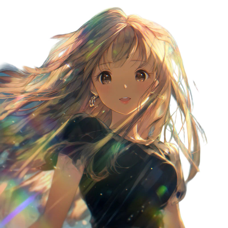 Magical Anime Girl Vinyl Car Decal Sticker – Waterproof & UV-Resistant 8"