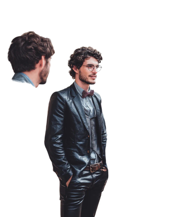 Ginger Danish Man Vinyl Car Decal Sticker – Waterproof & UV-Resistant 8"