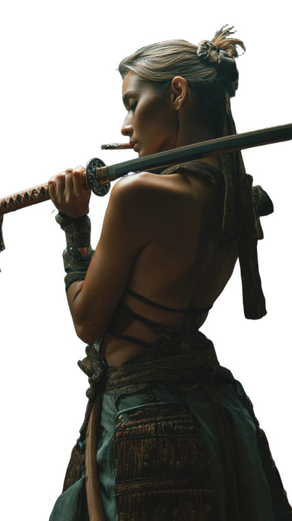 Katana Expert Smoking Vinyl Car Decal Sticker – Waterproof & UV-Resistant 8"