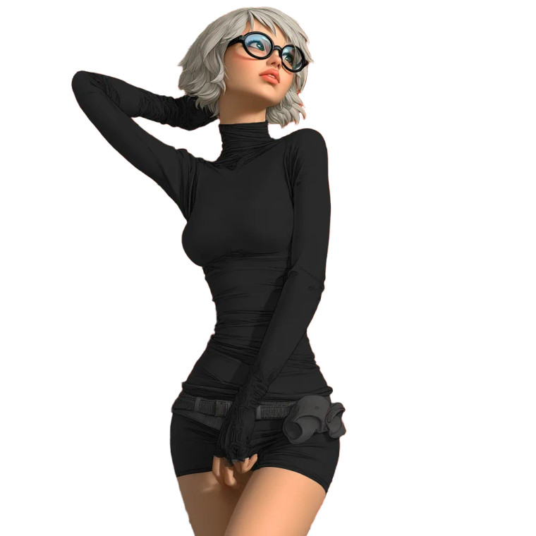 Futuristic Spy Tech Vinyl Car Decal Sticker – Waterproof & UV-Resistant 8"