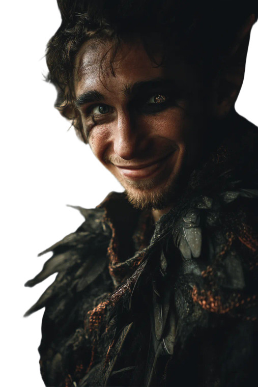 Half-Elf Rogue Portrait Vinyl Car Decal Sticker – Waterproof & UV-Resistant 8"