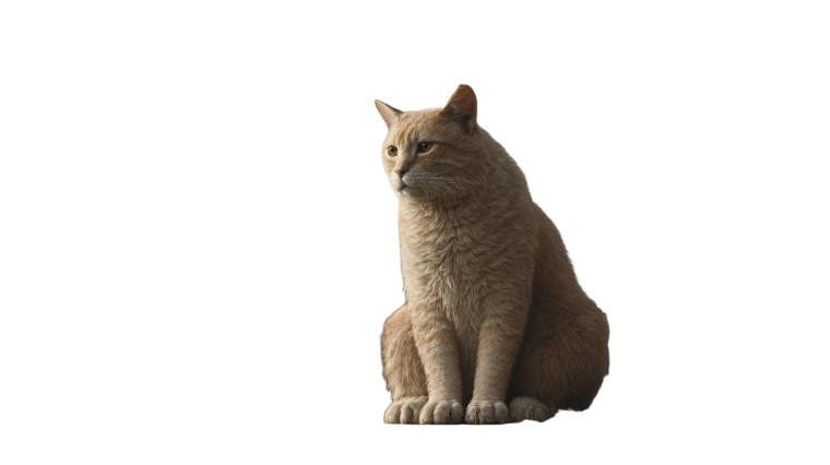 Gigantic Alive Cat Vinyl Car Decal Sticker – Waterproof & UV-Resistant 8"