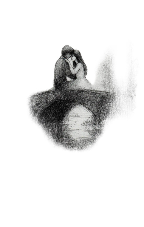 Moonlit Bridge Embrace Vinyl Car Decal Sticker – Waterproof & UV-Resistant 8" Moonlit Bridge Embrace Vinyl Car Decal Sticker – Waterproof & UV-Resistant 8"