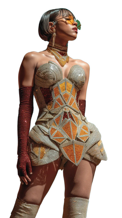 Disco Ball Diva V2 Vinyl Car Decal Sticker – Waterproof & UV-Resistant 8"