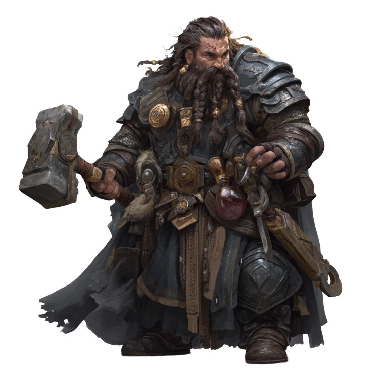 Dwarven Warrior V11 Vinyl Car Decal Sticker – Waterproof & UV-Resistant 8"