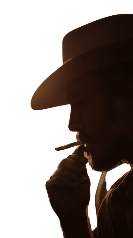 Cowboy Smoking Marlboro Vinyl Car Decal Sticker – Waterproof & UV-Resistant 8"