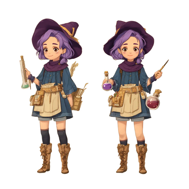 Mystical Pet Shop Witch Vinyl Car Decal Sticker – Waterproof & UV-Resistant 8"