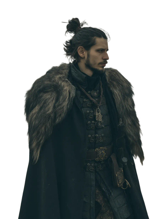 Futurist Cossack Officer Vinyl Car Decal Sticker – Waterproof & UV-Resistant 8"